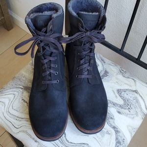UGG Suede & Mahogany Fur~Lined Boots